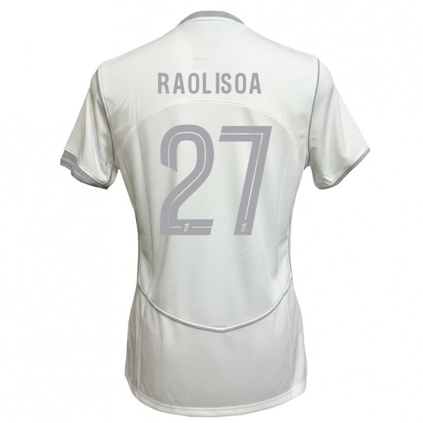 Danxen Uomo Maglia Lilian Raolisoa #27 Bianco Grigio Kit Gara Away 2026/27 Maglietta