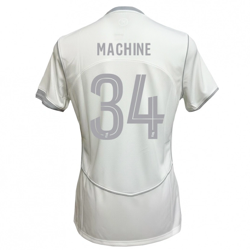 Danxen Uomo Maglia Lanroy Machine #34 Bianco Grigio Kit Gara Away 2026/27 Maglietta