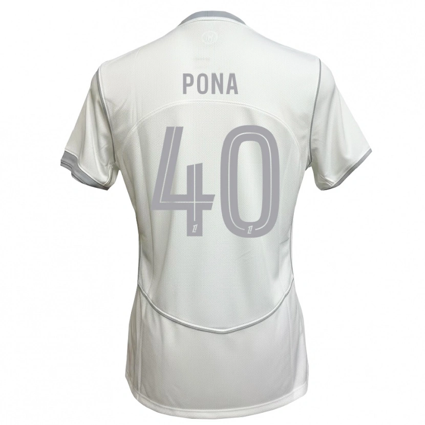 Danxen Uomo Maglia Oumar Pona #40 Bianco Grigio Kit Gara Away 2026/27 Maglietta