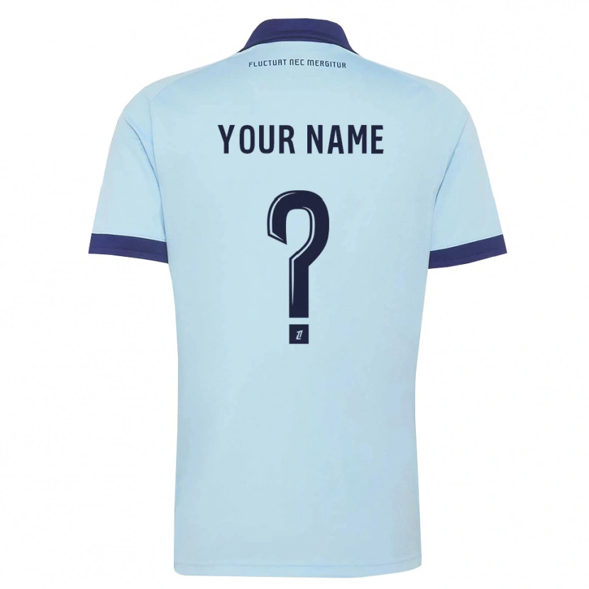 Danxen Uomo Maglia Il Tuo Nome #0 Blu Fiordaliso Nero Kit Gara Away 2026/27 Maglietta