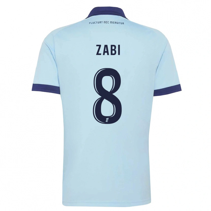 Danxen Uomo Maglia Patrick Zabi #8 Blu Fiordaliso Nero Kit Gara Away 2026/27 Maglietta