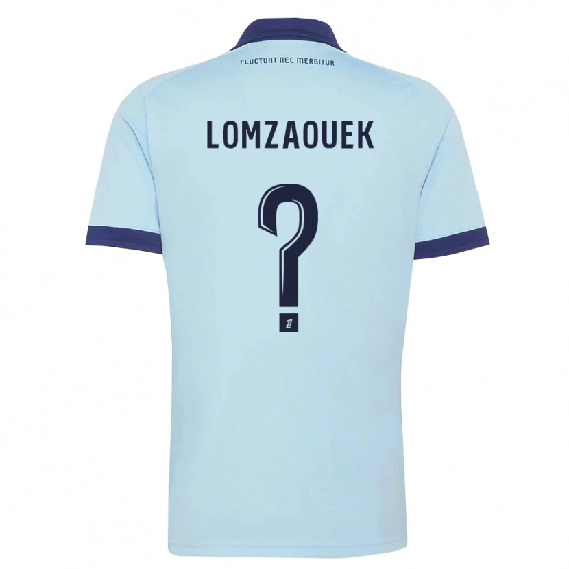 Danxen Uomo Maglia Shahine Lomzaouek #0 Blu Fiordaliso Nero Kit Gara Away 2026/27 Maglietta