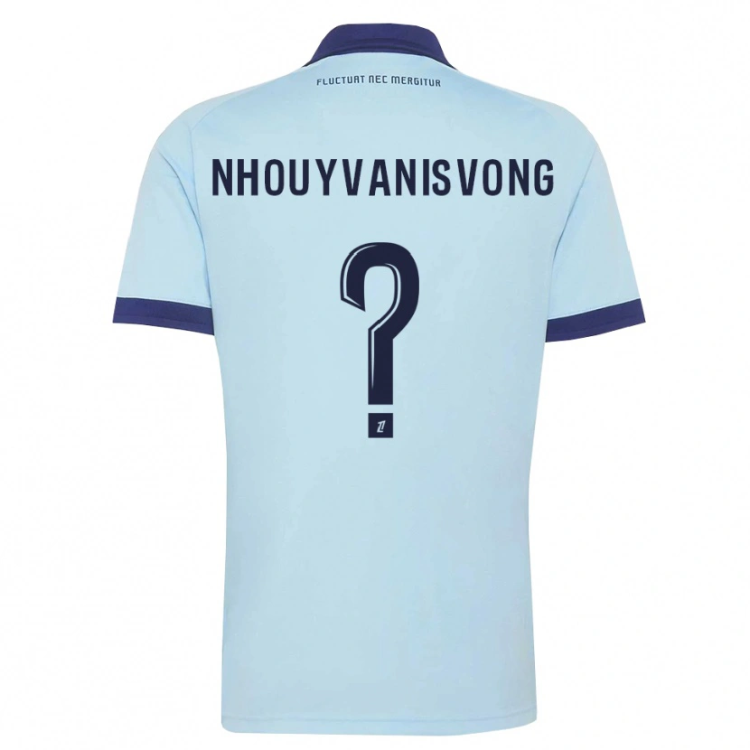 Danxen Uomo Maglia Andy Nhouyvanisvong #0 Blu Fiordaliso Nero Kit Gara Away 2026/27 Maglietta