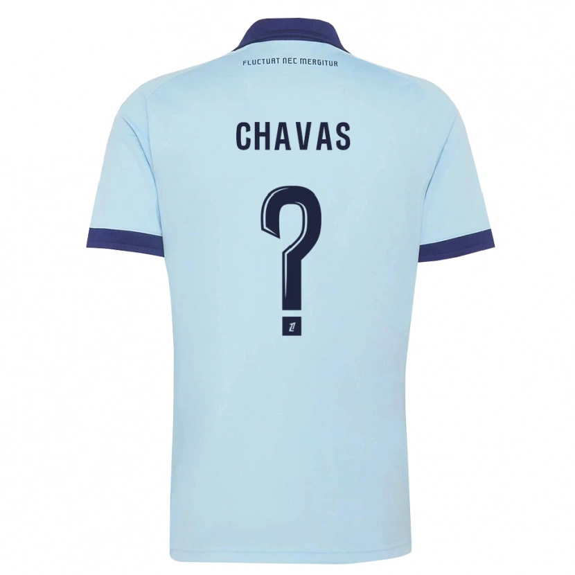 Danxen Uomo Maglia Mylène Chavas #0 Blu Fiordaliso Nero Kit Gara Away 2026/27 Maglietta