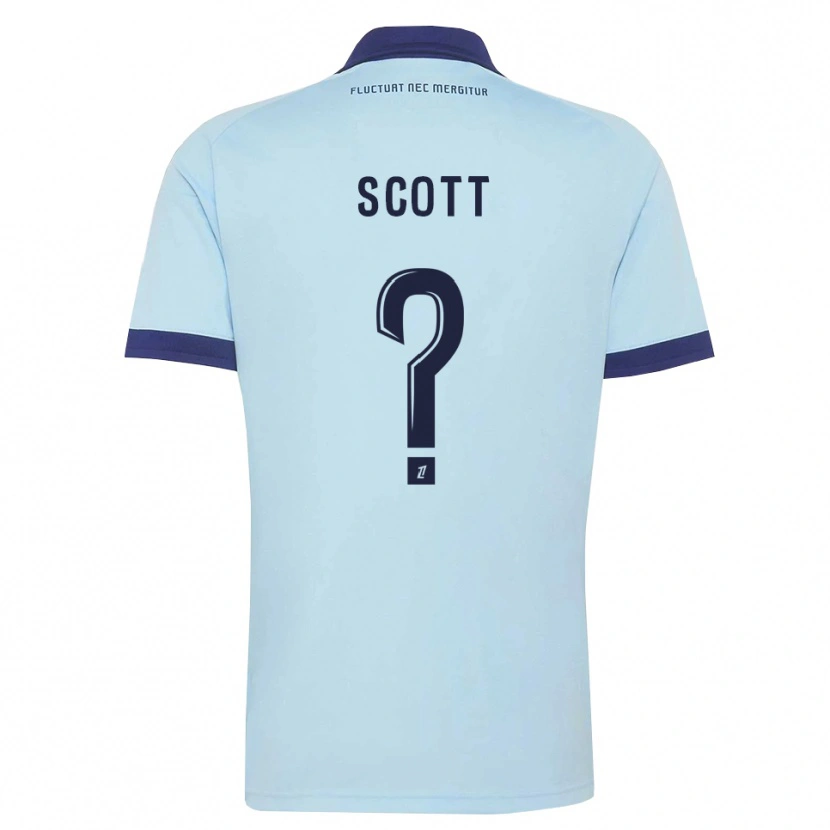 Danxen Uomo Maglia Sheika Scott #0 Blu Fiordaliso Nero Kit Gara Away 2026/27 Maglietta