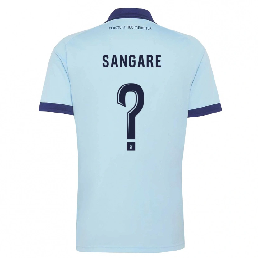 Danxen Uomo Maglia Hawa Sangare #0 Blu Fiordaliso Nero Kit Gara Away 2026/27 Maglietta