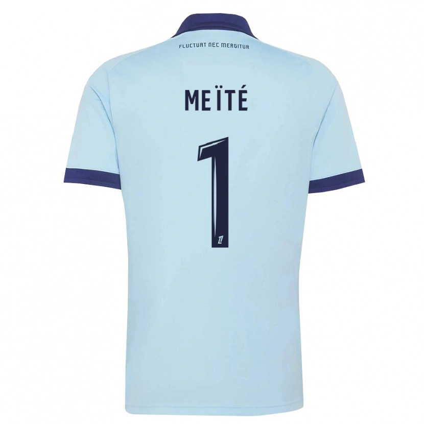 Danxen Uomo Maglia Ibrahim Meïté #1 Blu Fiordaliso Nero Kit Gara Away 2026/27 Maglietta
