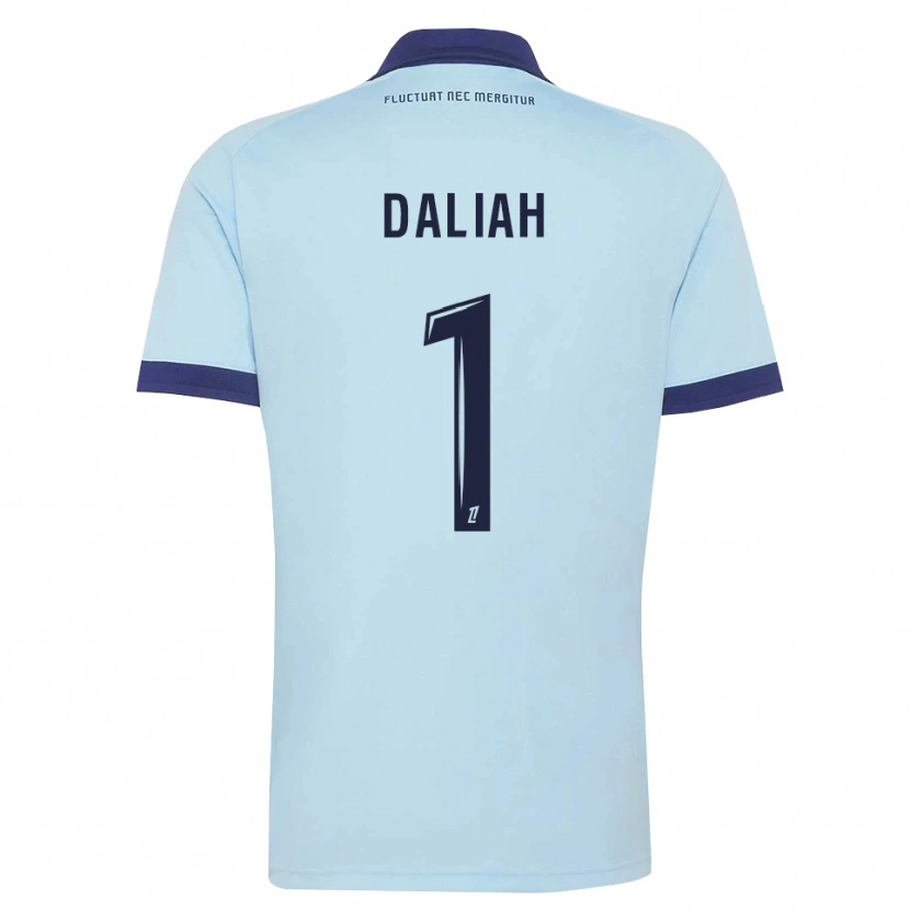 Danxen Uomo Maglia Leny Daliah #1 Blu Fiordaliso Nero Kit Gara Away 2026/27 Maglietta