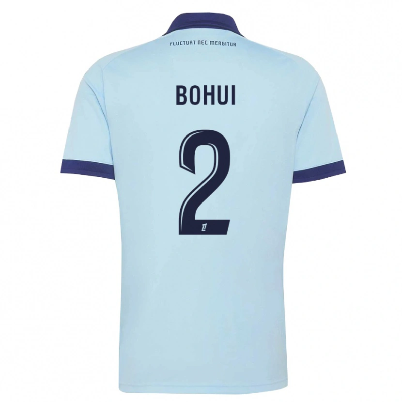 Danxen Uomo Maglia Isaiah Bohui #2 Blu Fiordaliso Nero Kit Gara Away 2026/27 Maglietta