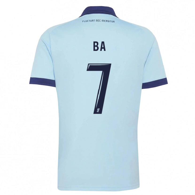Danxen Uomo Maglia Mohamed Ba #7 Blu Fiordaliso Nero Kit Gara Away 2026/27 Maglietta
