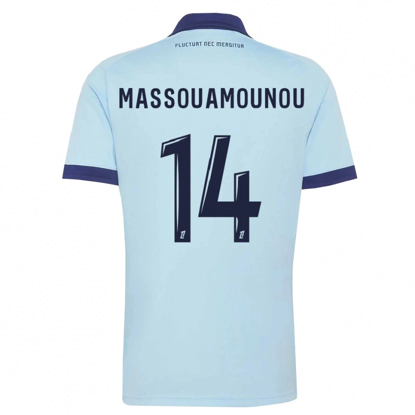 Danxen Uomo Maglia Patino Massouamounou #14 Blu Fiordaliso Nero Kit Gara Away 2026/27 Maglietta