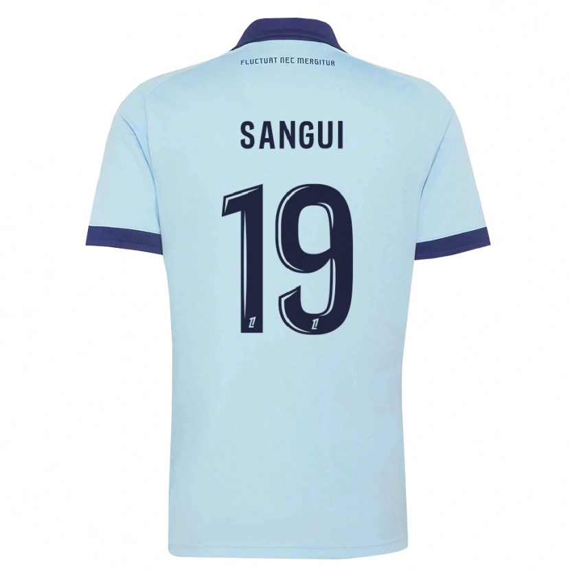 Danxen Uomo Maglia Nhoa Sangui #19 Blu Fiordaliso Nero Kit Gara Away 2026/27 Maglietta