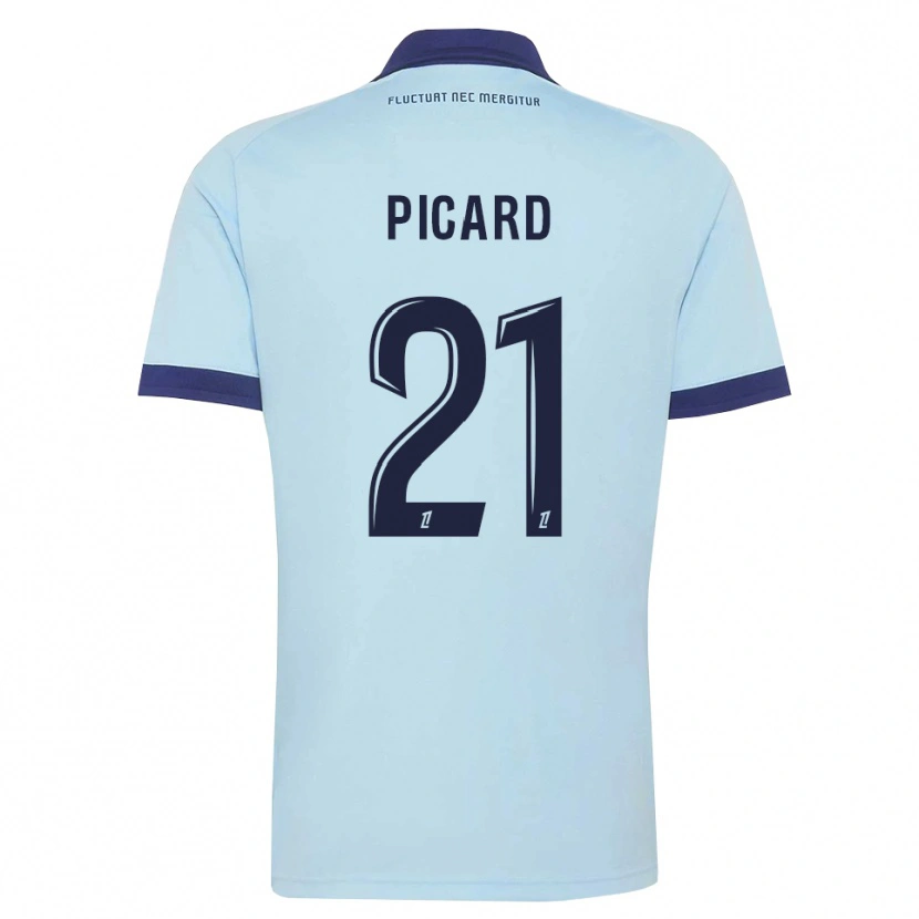 Danxen Uomo Maglia Océane Picard #21 Blu Fiordaliso Nero Kit Gara Away 2026/27 Maglietta
