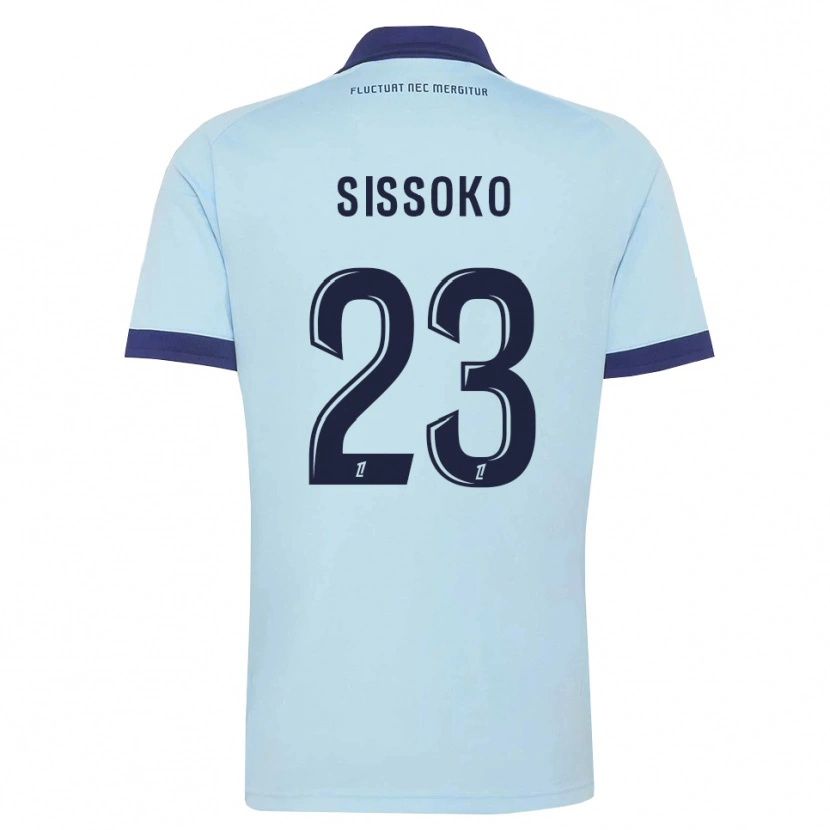 Danxen Uomo Maglia Teninsoun Sissoko #23 Blu Fiordaliso Nero Kit Gara Away 2026/27 Maglietta