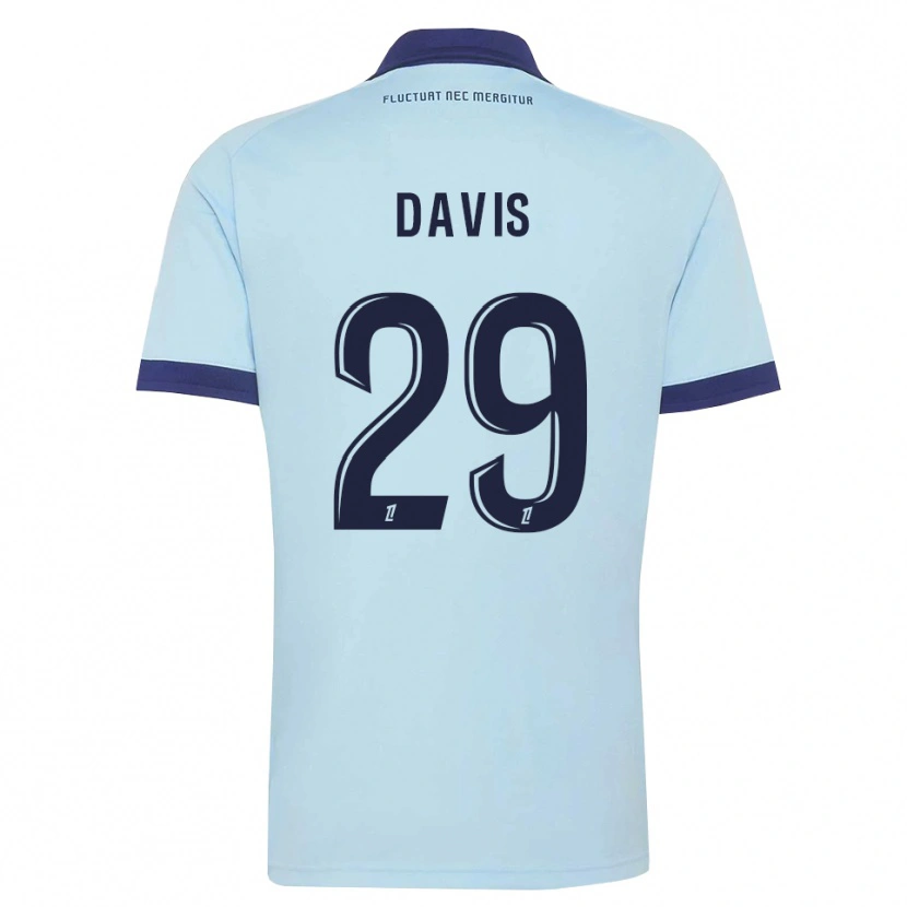 Danxen Uomo Maglia Deja Davis #29 Blu Fiordaliso Nero Kit Gara Away 2026/27 Maglietta