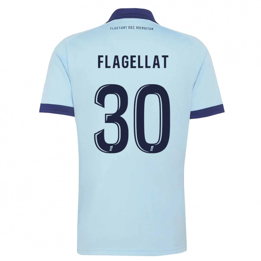 Danxen Uomo Maglia Alizée Flagellat #30 Blu Fiordaliso Nero Kit Gara Away 2026/27 Maglietta