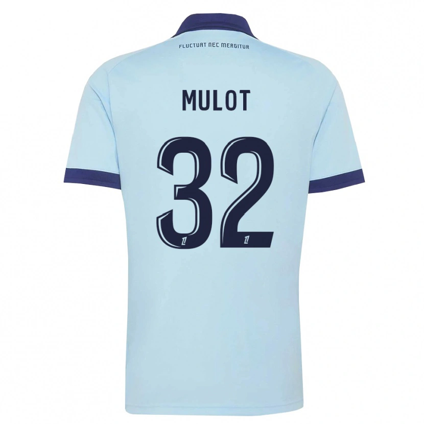 Danxen Uomo Maglia Marie Mulot #32 Blu Fiordaliso Nero Kit Gara Away 2026/27 Maglietta