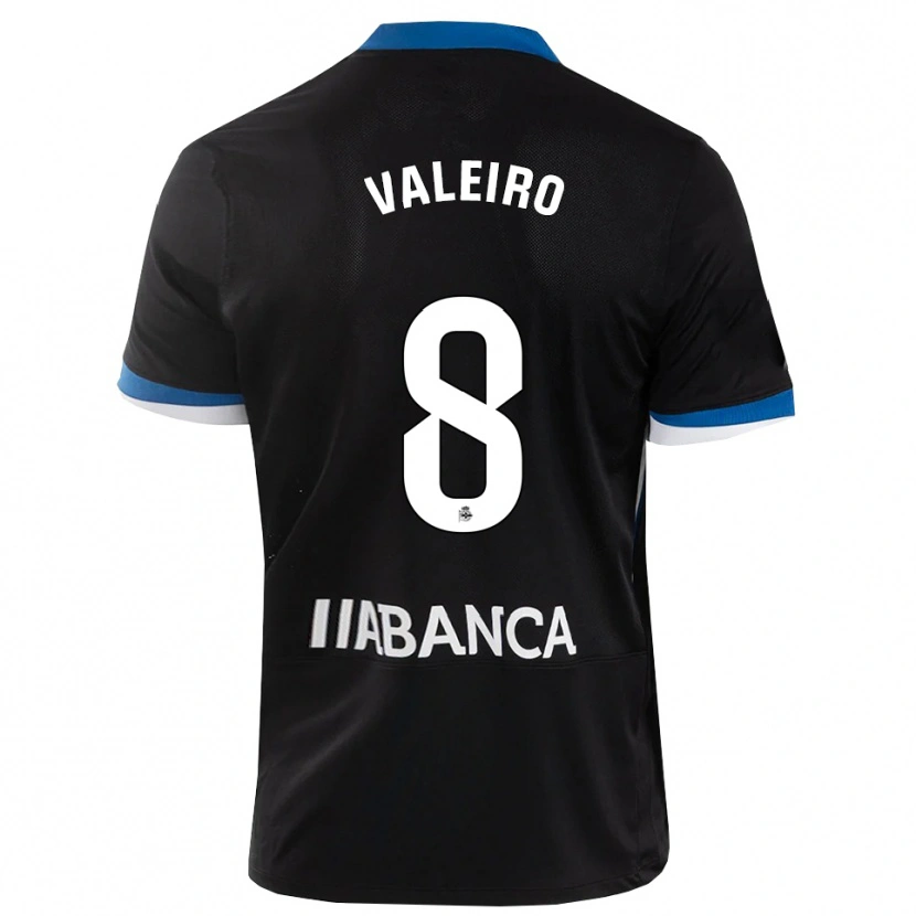Danxen Uomo Maglia Mauro Valeiro #8 Nero Blu Bianco Kit Gara Away 2026/27 Maglietta