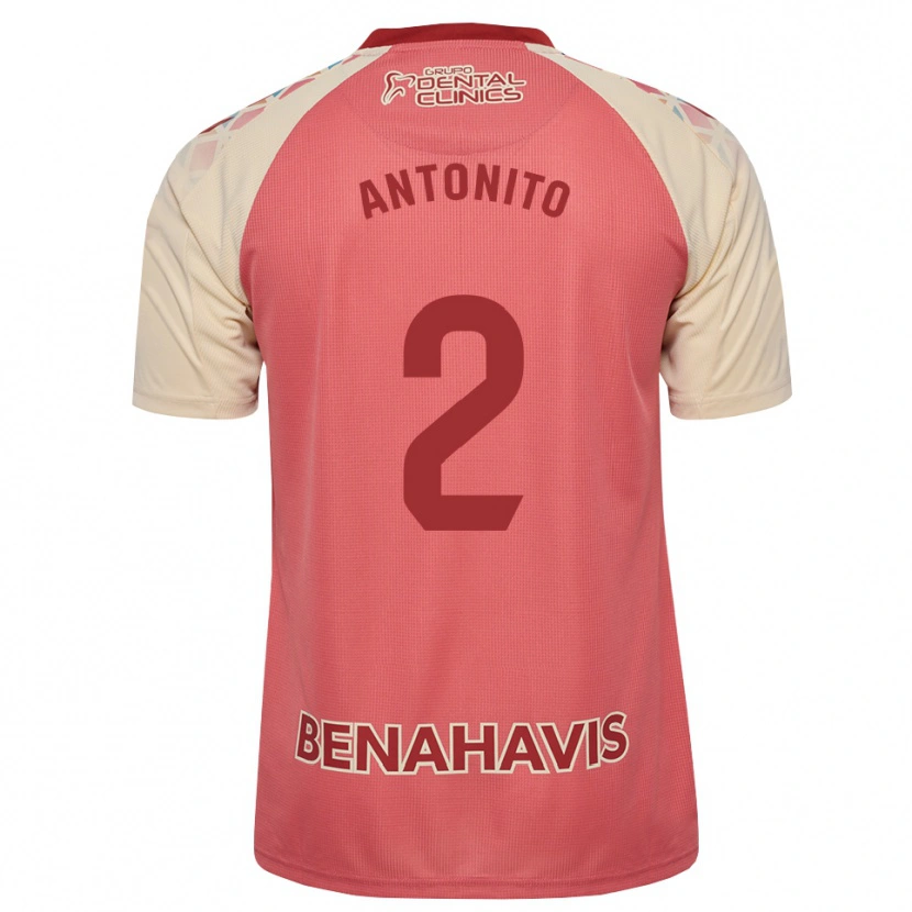 Danxen Uomo Maglia Antoñito #2 Rosa Chiaro Rosso Blu Kit Gara Away 2026/27 Maglietta