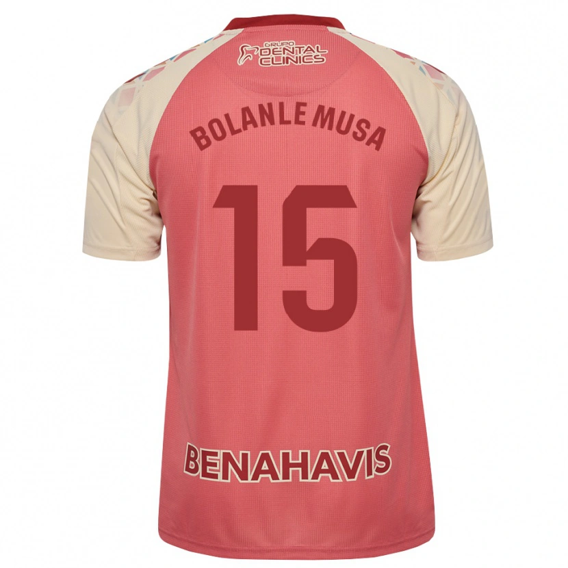 Danxen Uomo Maglia Wahab Bolanle Musa #15 Rosa Chiaro Rosso Blu Kit Gara Away 2026/27 Maglietta
