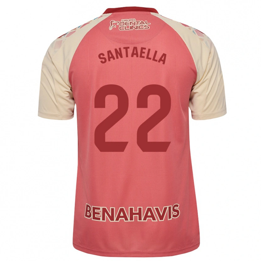 Danxen Uomo Maglia Miguel Santaella #22 Rosa Chiaro Rosso Blu Kit Gara Away 2026/27 Maglietta