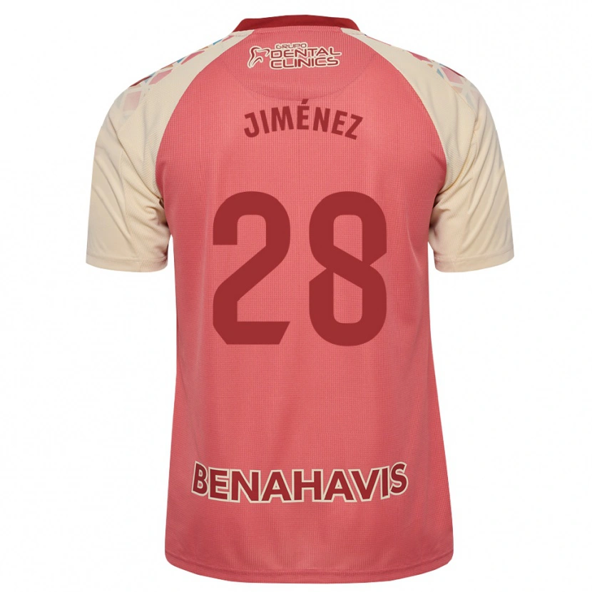 Danxen Uomo Maglia Alberto Jiménez #28 Rosa Chiaro Rosso Blu Kit Gara Away 2026/27 Maglietta