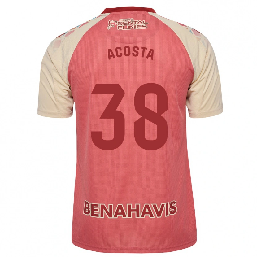 Danxen Uomo Maglia Judith Acosta #38 Rosa Chiaro Rosso Blu Kit Gara Away 2026/27 Maglietta