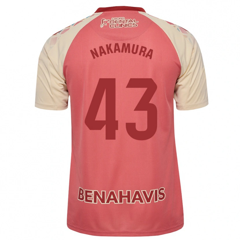 Danxen Uomo Maglia Mare Nakamura #43 Rosa Chiaro Rosso Blu Kit Gara Away 2026/27 Maglietta