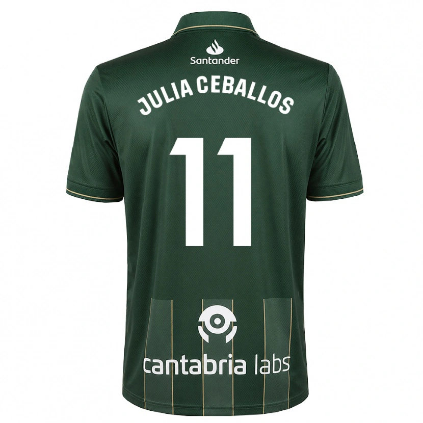 Danxen Uomo Maglia Julia Ceballos Carrancio #11 Grigio Ardesia Scuro Bianco Kit Gara Away 2026/27 Maglietta
