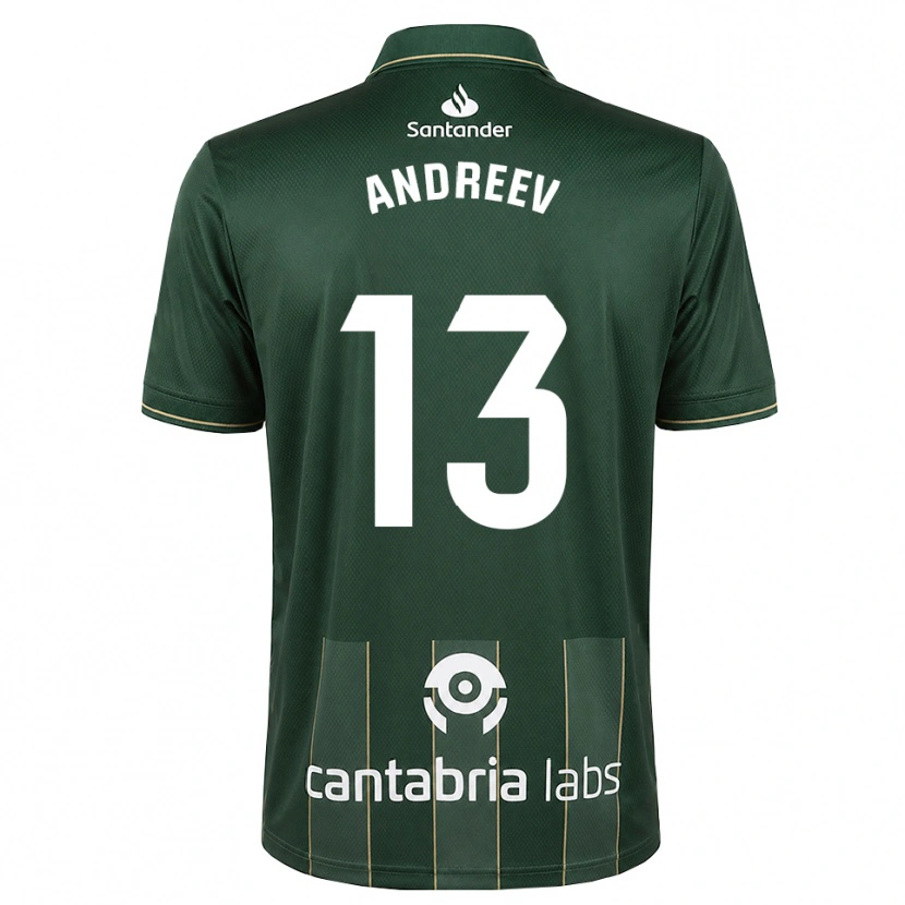 Danxen Uomo Maglia Plamen Andreev #13 Grigio Ardesia Scuro Bianco Kit Gara Away 2026/27 Maglietta