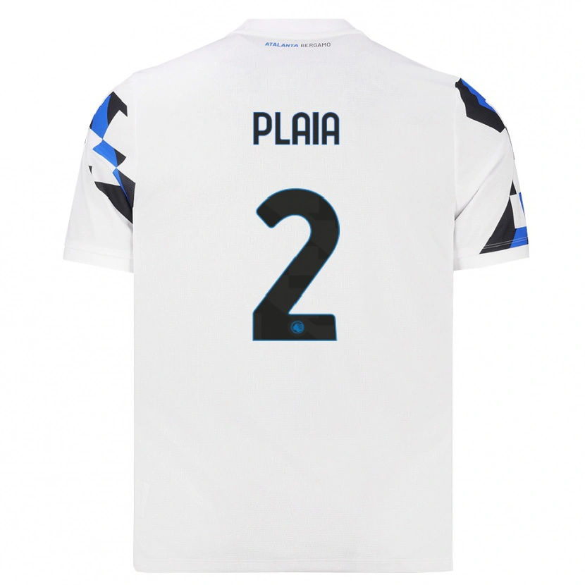 Danxen Uomo Maglia Matteo Plaia #2 Bianco Rosso Blu Kit Gara Away 2026/27 Maglietta
