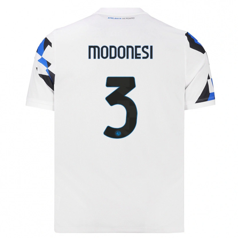 Danxen Uomo Maglia Giorgio Modonesi #3 Bianco Rosso Blu Kit Gara Away 2026/27 Maglietta