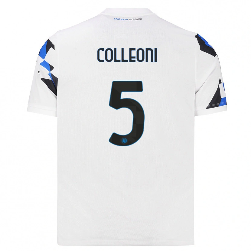 Danxen Uomo Maglia Giorgio Colleoni #5 Bianco Rosso Blu Kit Gara Away 2026/27 Maglietta