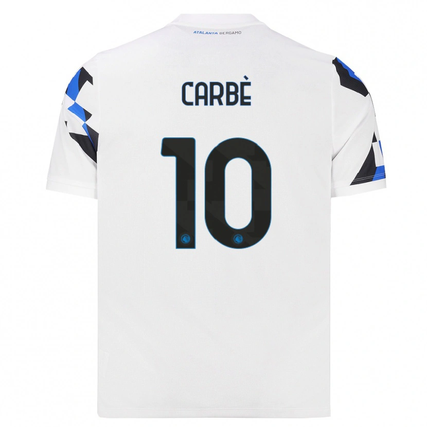 Danxen Uomo Maglia Alessio Carbè #10 Bianco Rosso Blu Kit Gara Away 2026/27 Maglietta