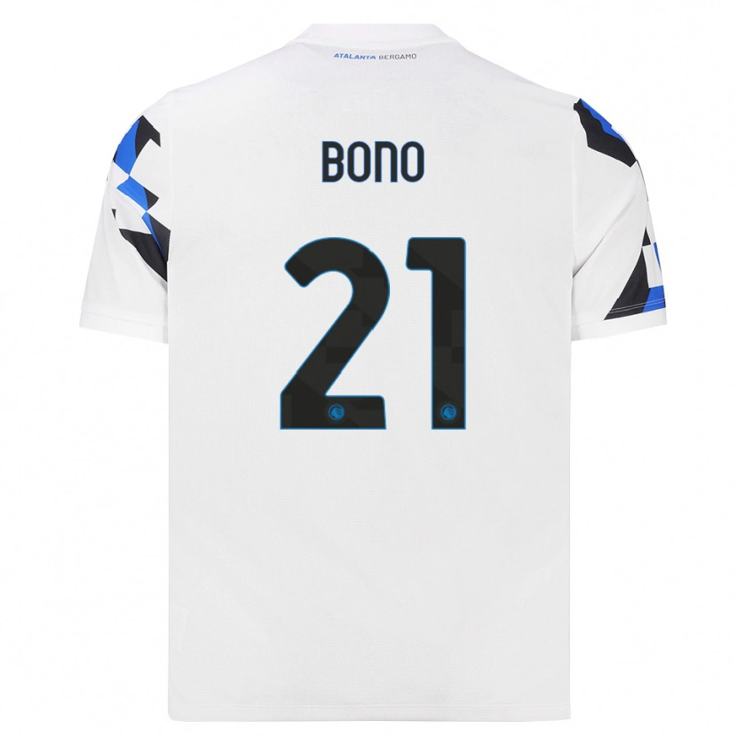 Danxen Uomo Maglia Davide Bono #21 Bianco Rosso Blu Kit Gara Away 2026/27 Maglietta