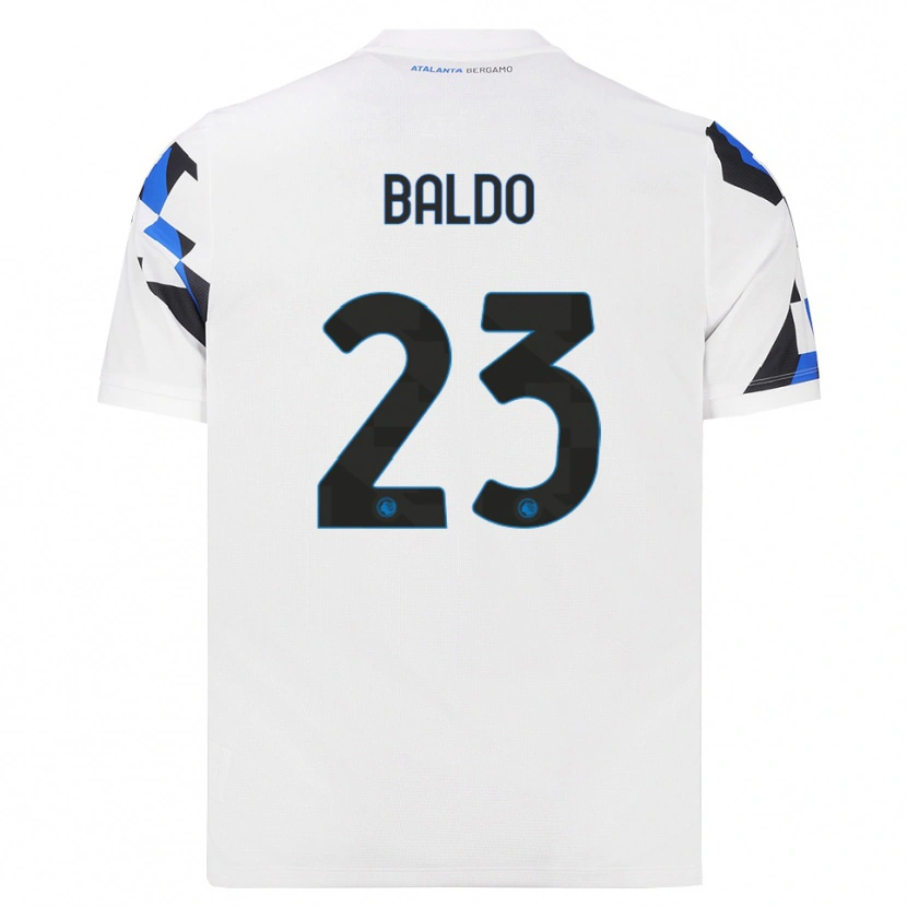 Danxen Uomo Maglia Nicolò Baldo #23 Bianco Rosso Blu Kit Gara Away 2026/27 Maglietta