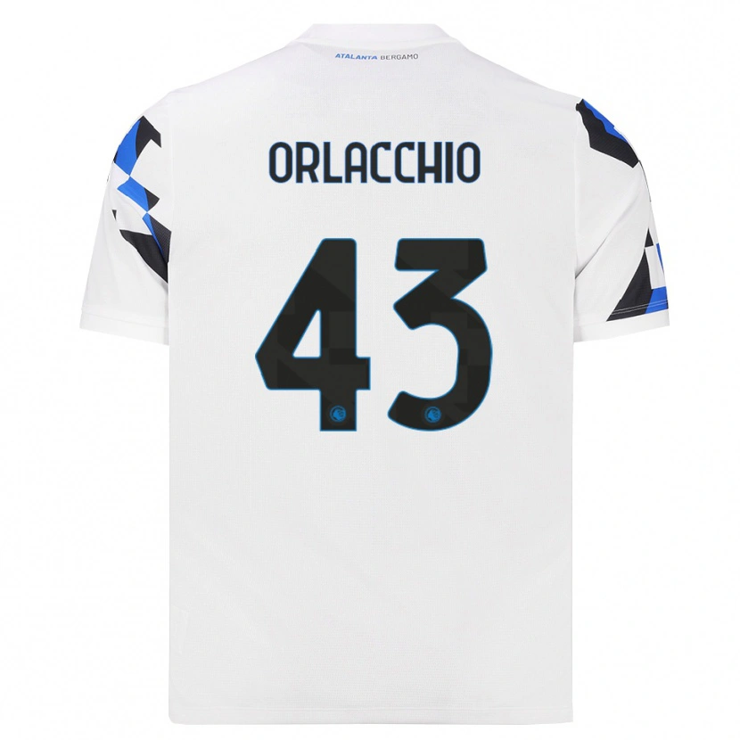 Danxen Uomo Maglia Angelo Orlacchio #43 Bianco Rosso Blu Kit Gara Away 2026/27 Maglietta