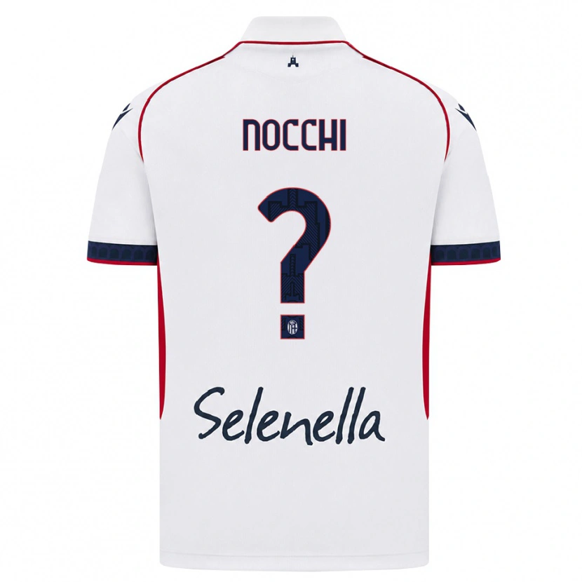 Danxen Uomo Maglia Isotta Nocchi #0 Bianco Rosso Blu Reale Kit Gara Away 2026/27 Maglietta