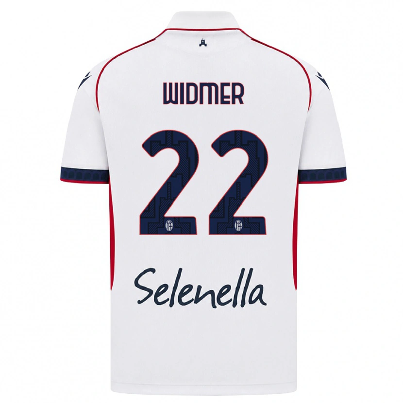 Danxen Uomo Maglia Renato Widmer D’autilia #22 Bianco Rosso Blu Reale Kit Gara Away 2026/27 Maglietta