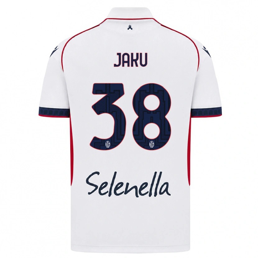 Danxen Uomo Maglia Jordi Jaku #38 Bianco Rosso Blu Reale Kit Gara Away 2026/27 Maglietta