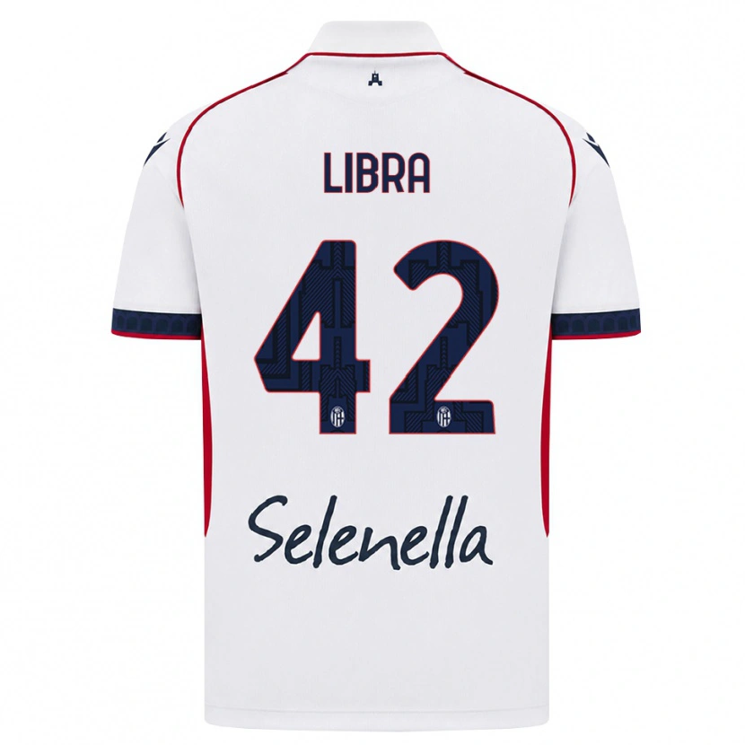 Danxen Uomo Maglia Marco Libra #42 Bianco Rosso Blu Reale Kit Gara Away 2026/27 Maglietta