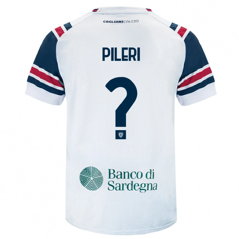 Danxen Uomo Maglia Matteo Pileri #0 Bianco Rosso Verde Kit Gara Away 2026/27 Maglietta