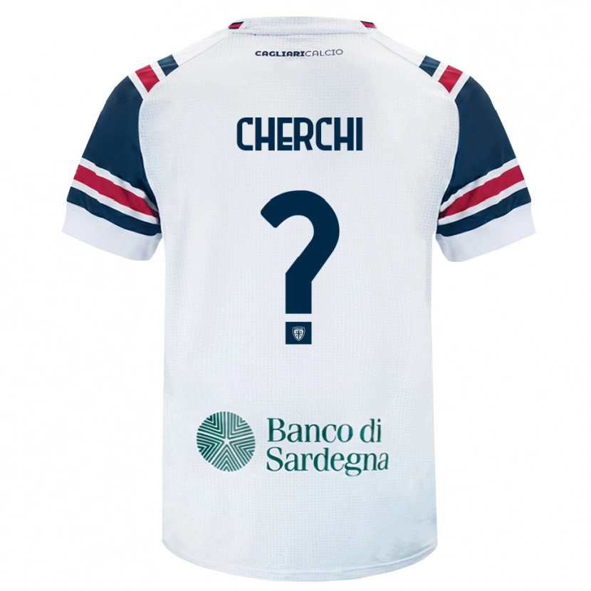 Danxen Uomo Maglia Filippo Cherchi #0 Bianco Rosso Verde Kit Gara Away 2026/27 Maglietta