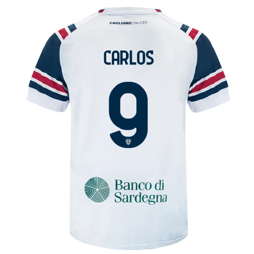 Danxen Uomo Maglia Kevin Carlos #9 Bianco Rosso Verde Kit Gara Away 2026/27 Maglietta
