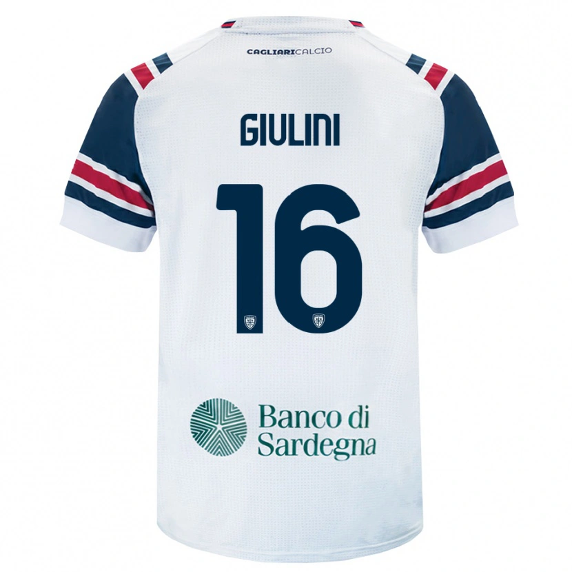 Danxen Uomo Maglia Carlo Giulini #16 Bianco Rosso Verde Kit Gara Away 2026/27 Maglietta