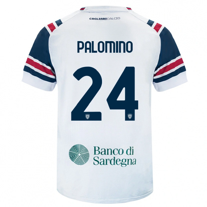 Danxen Uomo Maglia Jose Luis Palomino #24 Bianco Rosso Verde Kit Gara Away 2026/27 Maglietta