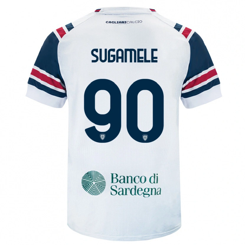Danxen Uomo Maglia Alessandro Sugamele #90 Bianco Rosso Verde Kit Gara Away 2026/27 Maglietta