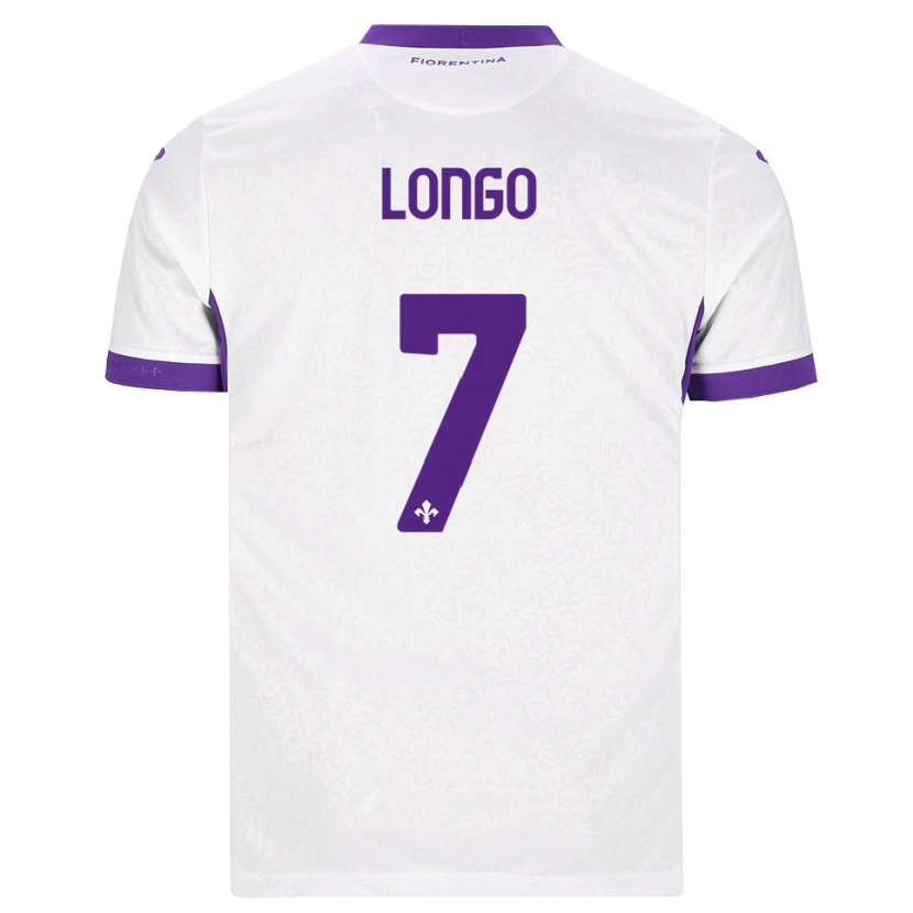 Danxen Uomo Maglia Miriam Longo #7 Bianco Viola Kit Gara Away 2026/27 Maglietta