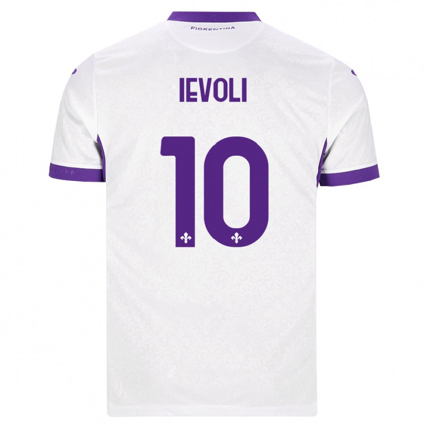 Danxen Uomo Maglia Mattia Ievoli #10 Bianco Viola Kit Gara Away 2026/27 Maglietta