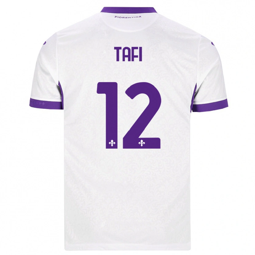 Danxen Uomo Maglia Giulio Tafi #12 Bianco Viola Kit Gara Away 2026/27 Maglietta